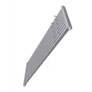 Grzejnik dekoracyjny pionowy Carlo z wieszakami 7-profili | Ldhiver.eu