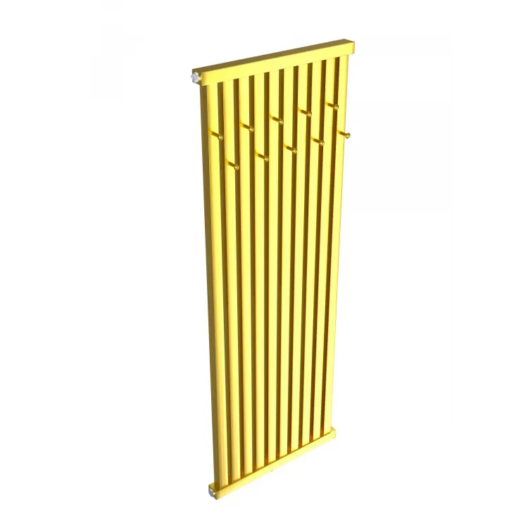 Grzejnik dekoracyjny pionowy Carlo z wieszakami 7-profili | Ldhiver.eu