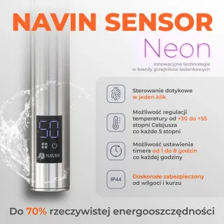 Grzejnik łazienkowy elektryczny CAMELLIA Sensor | LDhiver.eu