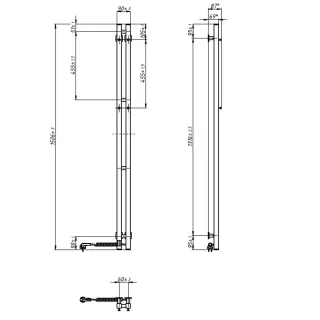 Grzejnik łazienkowy elektryczny SILOUETTE Quadro Sensor