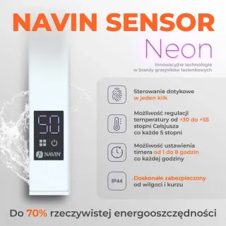 Grzejnik łazienkowy elektryczny ELLIPSE Sensor | LDhiver.eu