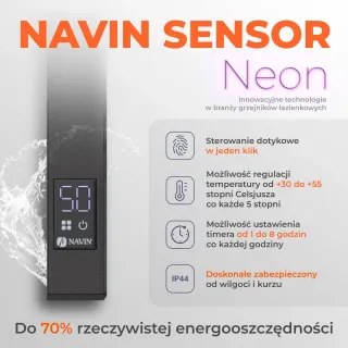 Grzejnik łazienkowy elektryczny AVALON Sensor | Ldhiver.eu