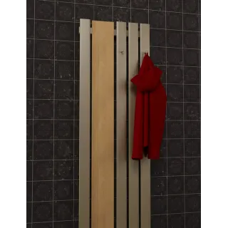 Grzejnik dekoracyjny Karma Wood z wieszakami | Ldhiver.eu