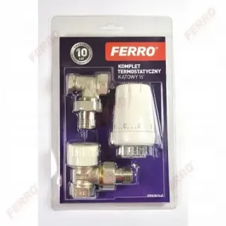 Zestaw termostatyczny kątowy 1/2” FERRO | LDhiver.eu