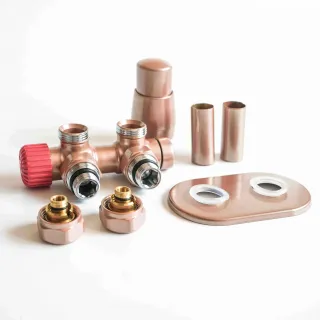 Zawór termostatyczny TWINS ALL IN ONE złoty | Ldhiver.eu