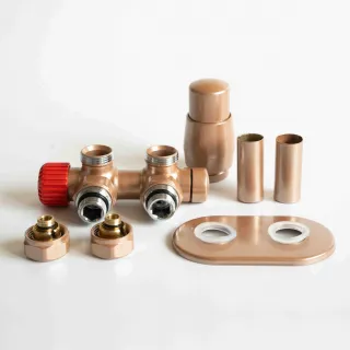 Zawór termostatyczny TWINS ALL IN ONE złoty | Ldhiver.eu