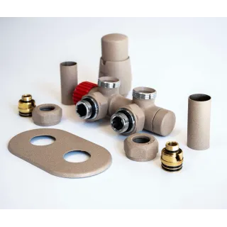 Zawór termostatyczny TWINS ALL IN ONE złoty | Ldhiver.eu