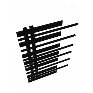 Grzejnik dekoracyjny Pianini 7-profili Lewy