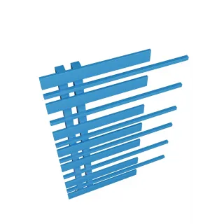 Grzejnik dekoracyjny Pianini 7-profili Lewy