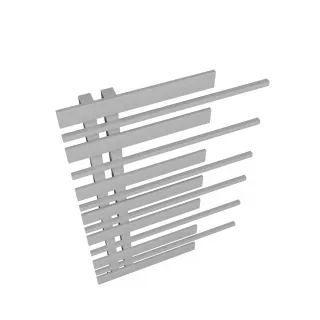 Grzejnik dekoracyjny Pianini 7-profili Lewy