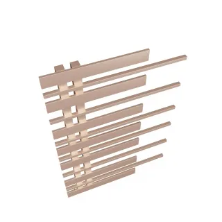 Grzejnik dekoracyjny Pianini 7-profili Lewy