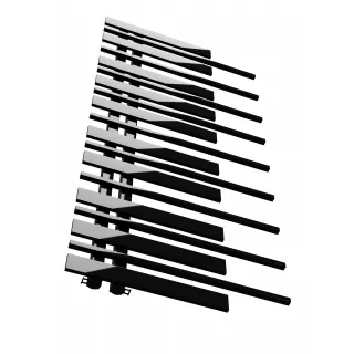 Grzejnik dekoracyjny Pianini 10-profili Lewy