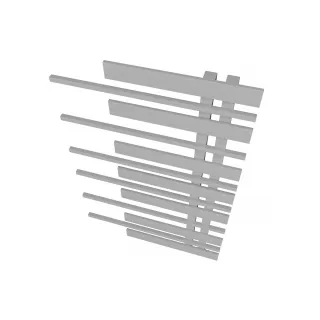 Grzejnik dekoracyjny Pianini 7-profili Prawy