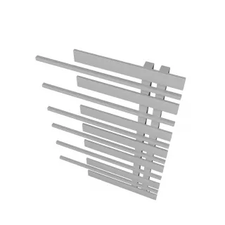 Grzejnik dekoracyjny Pianini 10-profili Prawy