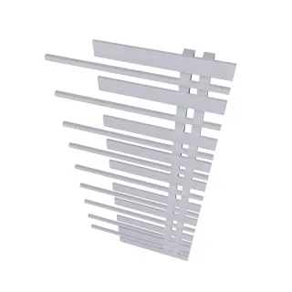 Grzejnik dekoracyjny Pianini 10-profili Prawy