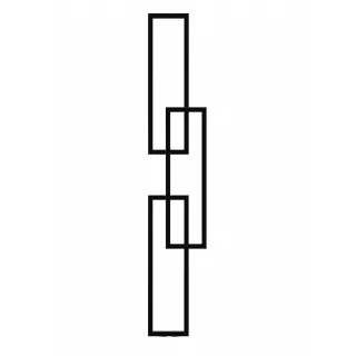 Grzejnik dekoracyjny Prostokąt 3+
