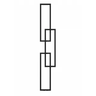 Grzejnik dekoracyjny Prostokąt 3+