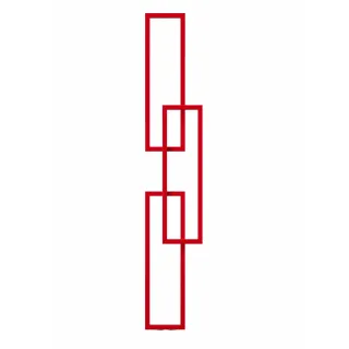 Grzejnik dekoracyjny Prostokąt 3+