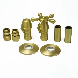 Zawór termostatyczny TWINS ALL IN ONE złoty