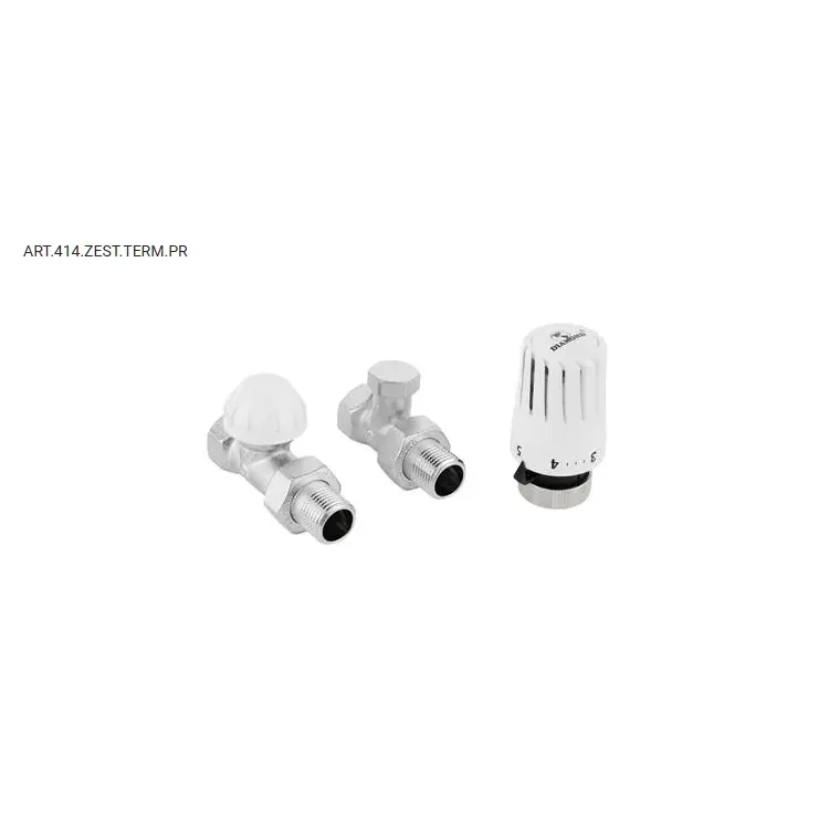Zawór termostatyczny prosty z termostatem Diamond