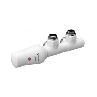 Zawór termostatyczny kątowy zespolony TWINS VARIO